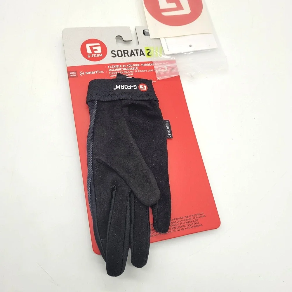 G-Form Sorata 2 Trail Gloves for Youth L/XL – MTB Protective Kids Cycling Gloves